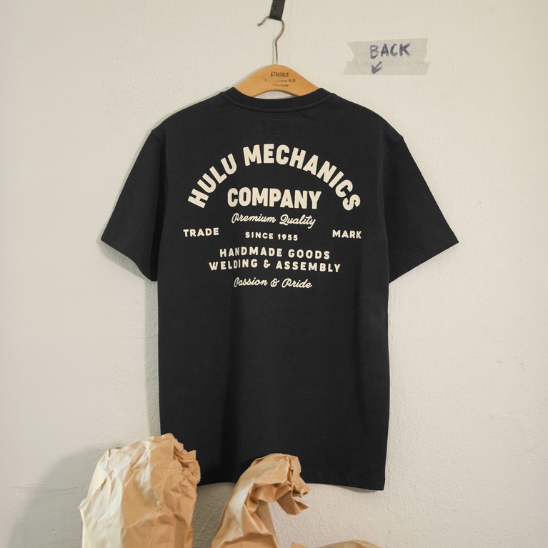 Printed Vintage Tee Black 5